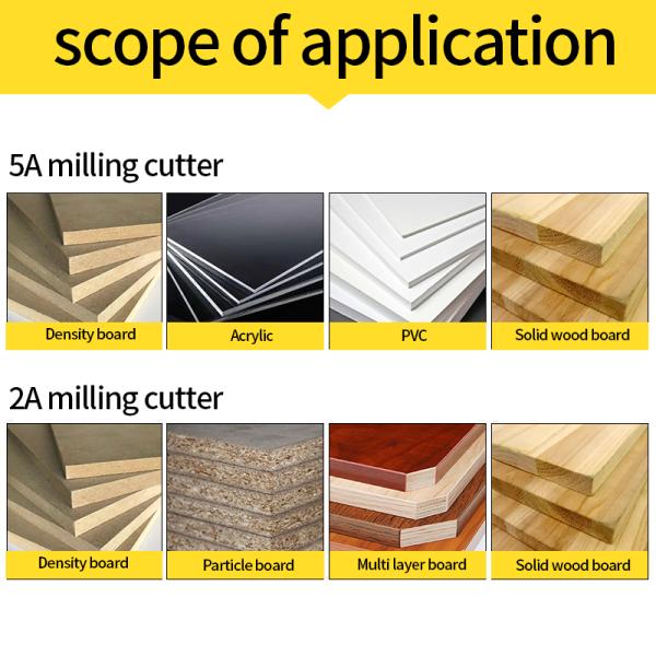 3.175 MDF Cnc Router Bits Single Flute 4mm Trim Router Bits Cutting Tool