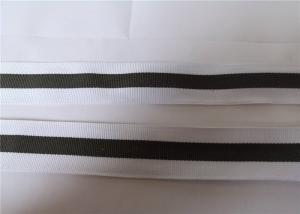 China 3cm Poly Webbing Strap White And Green Stripe High Strength Colourful on sale
