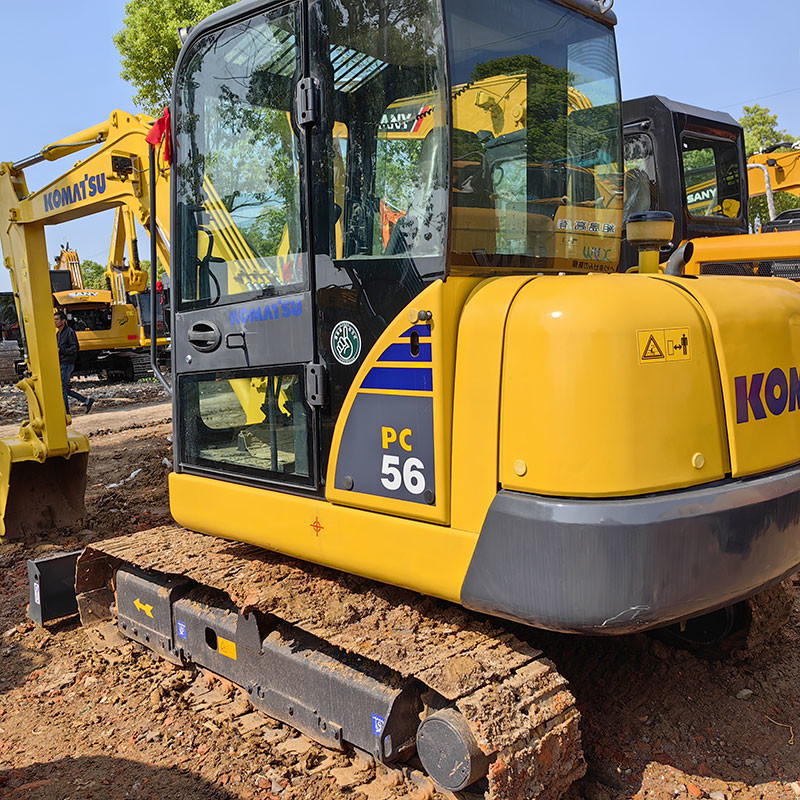 5ton Small Used Komatsu Excavators PC56-7 Original Design Crawler Mini Digger