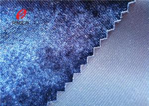 Quality Korean Micro Velvet 9000 Fabric , Ice Flower Fabric For Dress Decorator wholesale