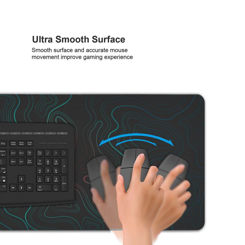 CMYK Sublimation Printing Xxl 400X900 Mouse Pad for Laptop Keyboard Smooth Surface
