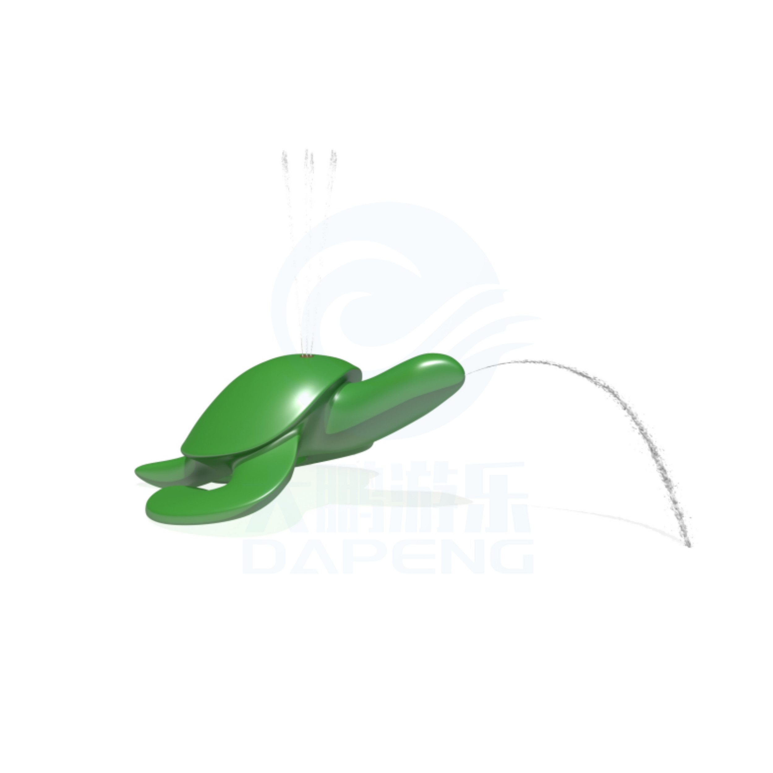 Water Park Kid Splash Pad Feature Waddle Pool Sprinkler Equipment Turtle Shape Spray Toy