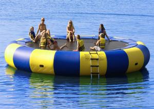 China Custom 1000D DWF Water Toys Aqua Jump Inflatable Water Trampoline/ Floating Water Trampoline on sale