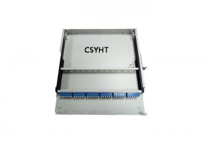 Quality 144C MPO Sliding Fiber Patch Panel With LC Quad Adapter data center solutions application wholesale