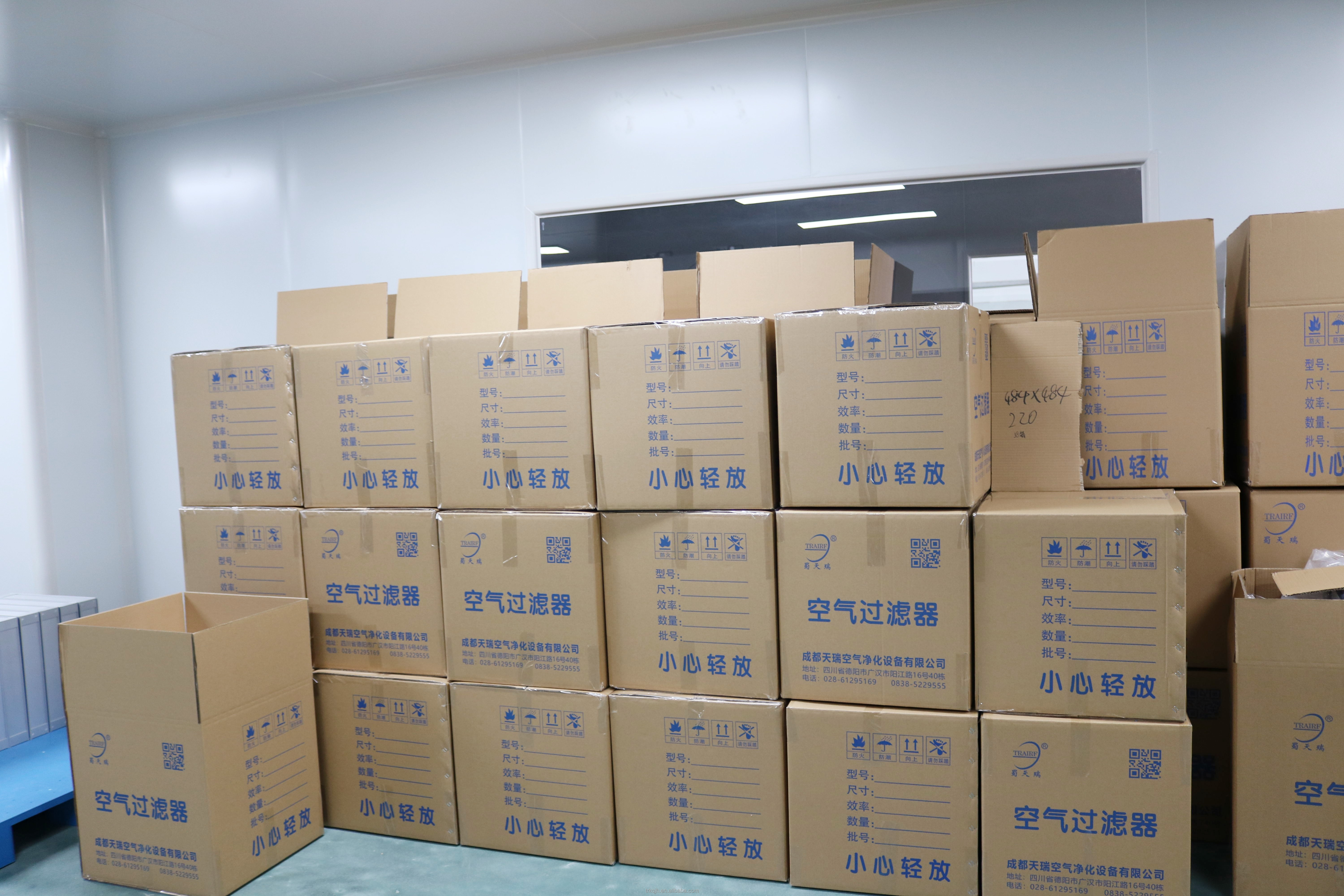 Aluminum Alloy Frame 65% AHU Bag Filter HVAC Low Wind Speed