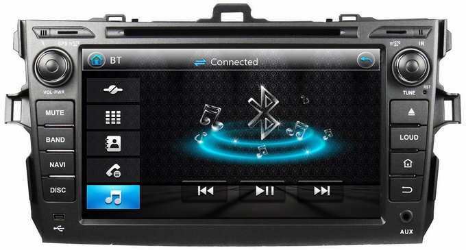 Ouchuangbo Car Radio Stereo Navi Multimedia Kit for Toyota Corolla 2006-2011 GPS USB DVD Player OCB-8010A