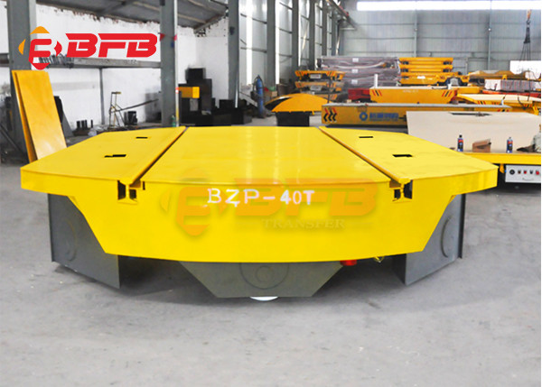 Workshop 50 Ton Motorized Turntable Platform For Rail Transfer Cart