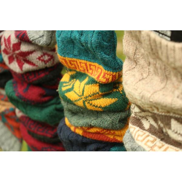 girl deer snowflake jacquard knit boot socks wood feel casual wool acrylic, socks, warmer