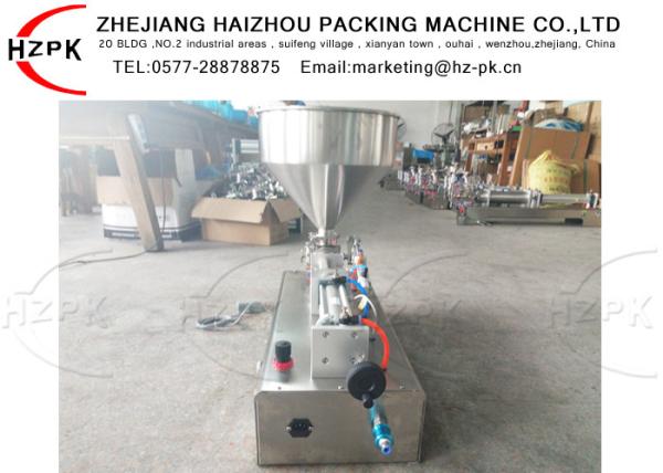 Industry Semi Automatic Paste Filling Machine Food Grade Stainless Steel