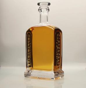 China Copper Craft Whiskey Bourbon Glass Bottle Widow Frosting Extra White on sale