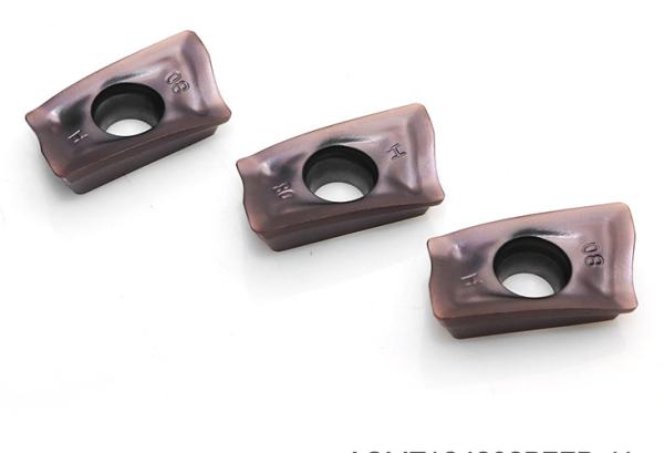 Safety Carbide Milling Inserts AOMT184808PEER For Semi - Finishing Turning
