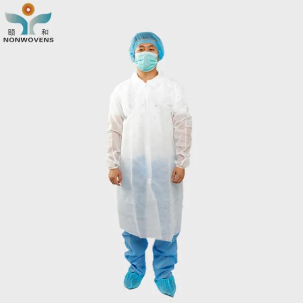 Medical Disposable Lab Coat Protective Wear For Sterile Environments