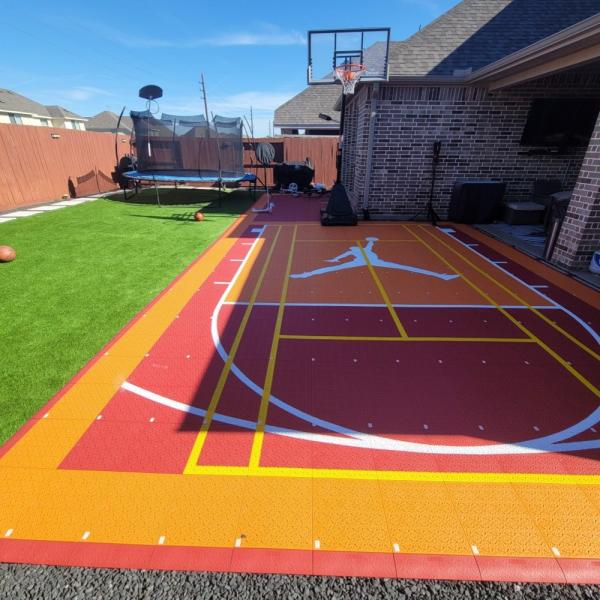 Modular Tennis Pickleball Badminton Sports Interlocking Tiles Mat Basketball
