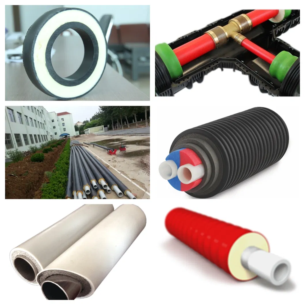 District Heating Pert / PPR Rigid Pre-Insulation Pipe Making Machine
