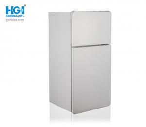 China 2.8ft Silver 2.5 Cu Ft Double Door Mini Refrigerator ODM on sale