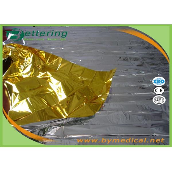Waterproo Foil Survival Blanket , Thermal Rescue Blanket Golden / Silver Colour