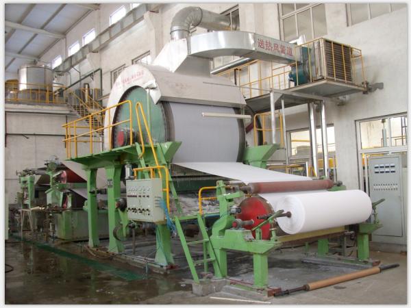 Cheap Width 1900mm Toilet Paper Making Machine , Speed Control Craft Paper Making Machine for sale