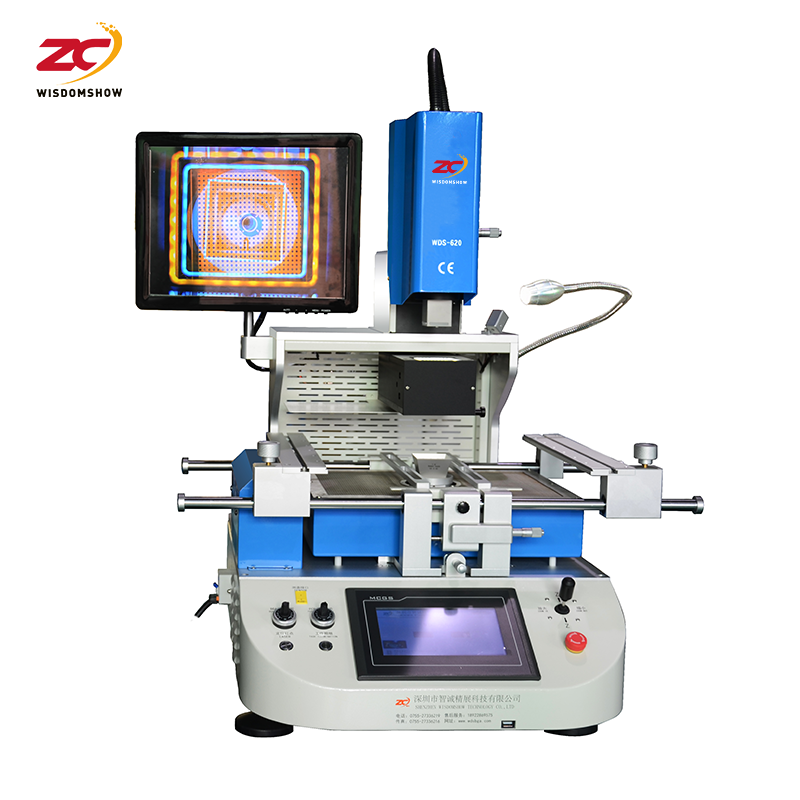 Wisdomshow WDS-620 Triple-Zone Heating BGA Rework Station with HD Optical Alignment and PLC Control