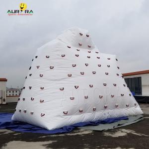 China White Ocean Aquatic Inflatable Water Toys Floating Inflatable Iceberg Climbing Wall on sale