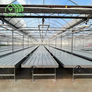 China Flood Trays Greenhouse Benches Plastic Hydroponic Table Width 1.22m 1.55m 1.7m on sale