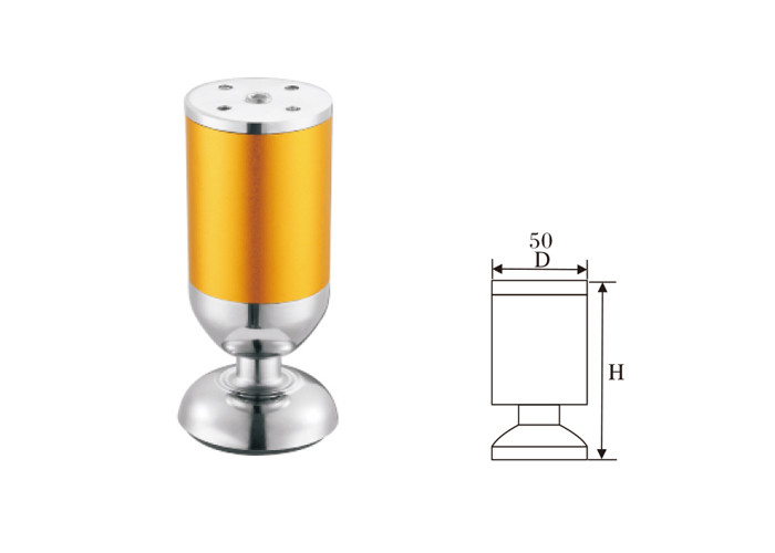 Quality Chrome Modern Sofa Legs Multi - Layer Electroplating Process Wear Resistant wholesale
