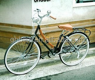 16KG Steel Fork Retro Vintage Dutch OMA Bike Front Light and Holland City Exploration
