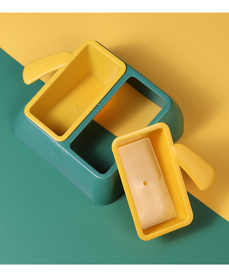 Pet Plastic Cat Bowls Multi-Functional Slanted Dog Food Feeder Bowl