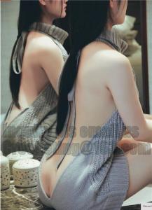 Sexy Sleeveless Tie Open Back Backless Sweater Anime Cosplay Reversible Long Turtleneck Vest Hot Japan Virgin Kille