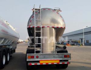 China Aluminium alloy flour transporter flour tanker wheat flour trailer for sale on sale