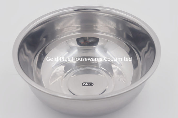 24cm China suppliers stainless steel restaurant food serving tray laser print Wash Basin