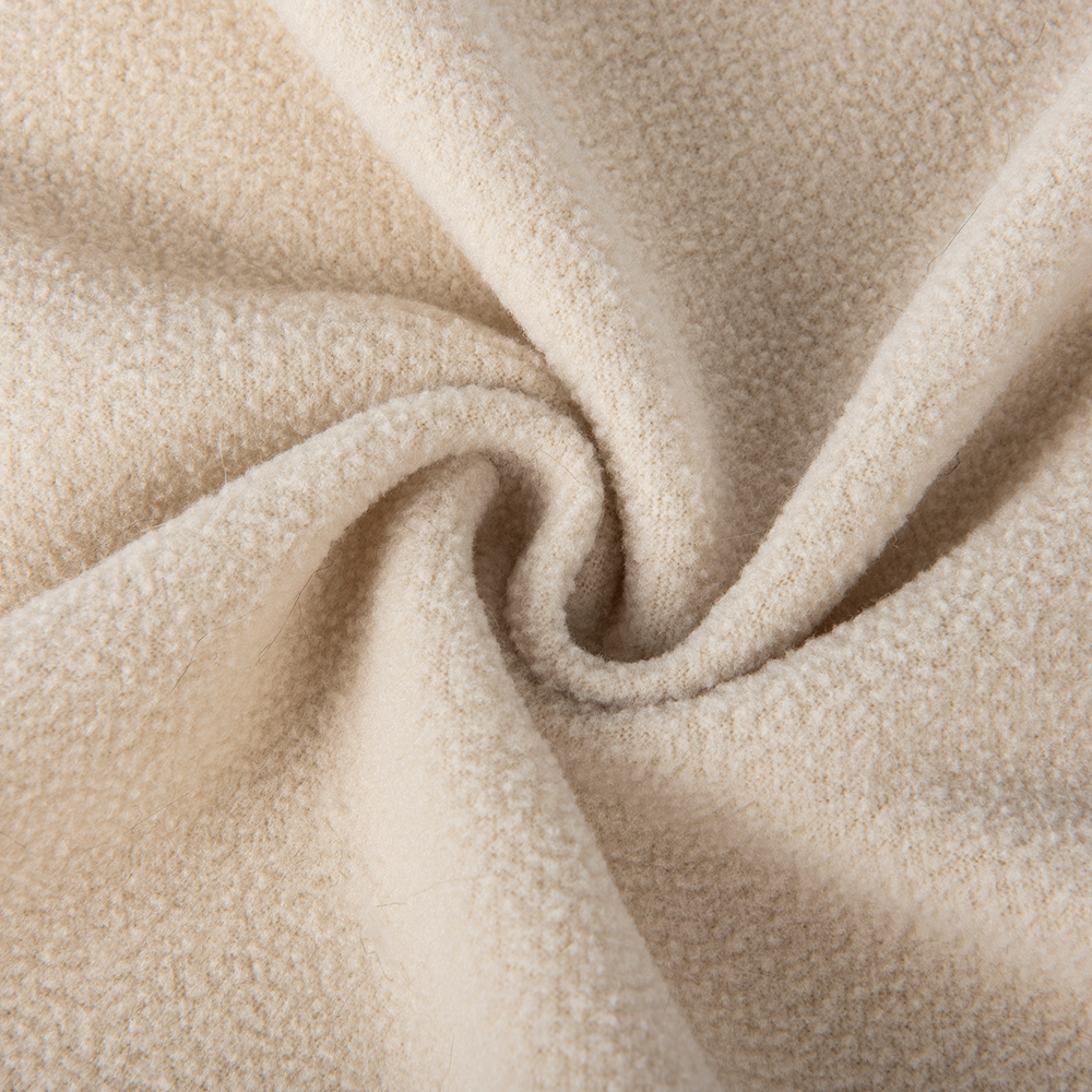 100% Polyester Micro Polar Fleece Fabric for Lining Hoodie Anti Pilling 220 GSM