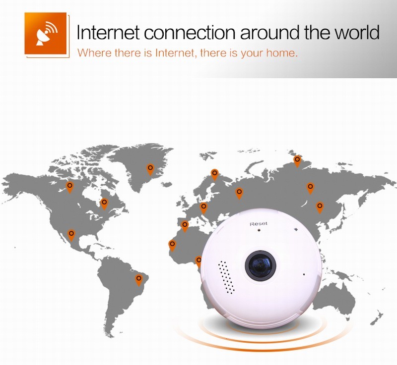 960P 360 Degree Fisheye Panoramic Wifi Wireless P2P Hidden IP Camera LED Bulb Light