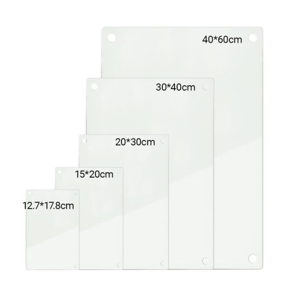 DIY Printing Blank Sublimation Glass Photo Frame With Alloy Stand Custom Sublimation Picture Frame