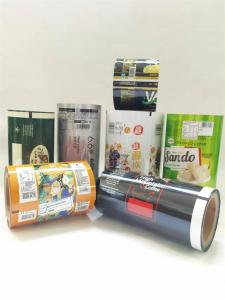 China Plastic Foil Printed Laminated Rolls Film Food Packaging For Snack on sale