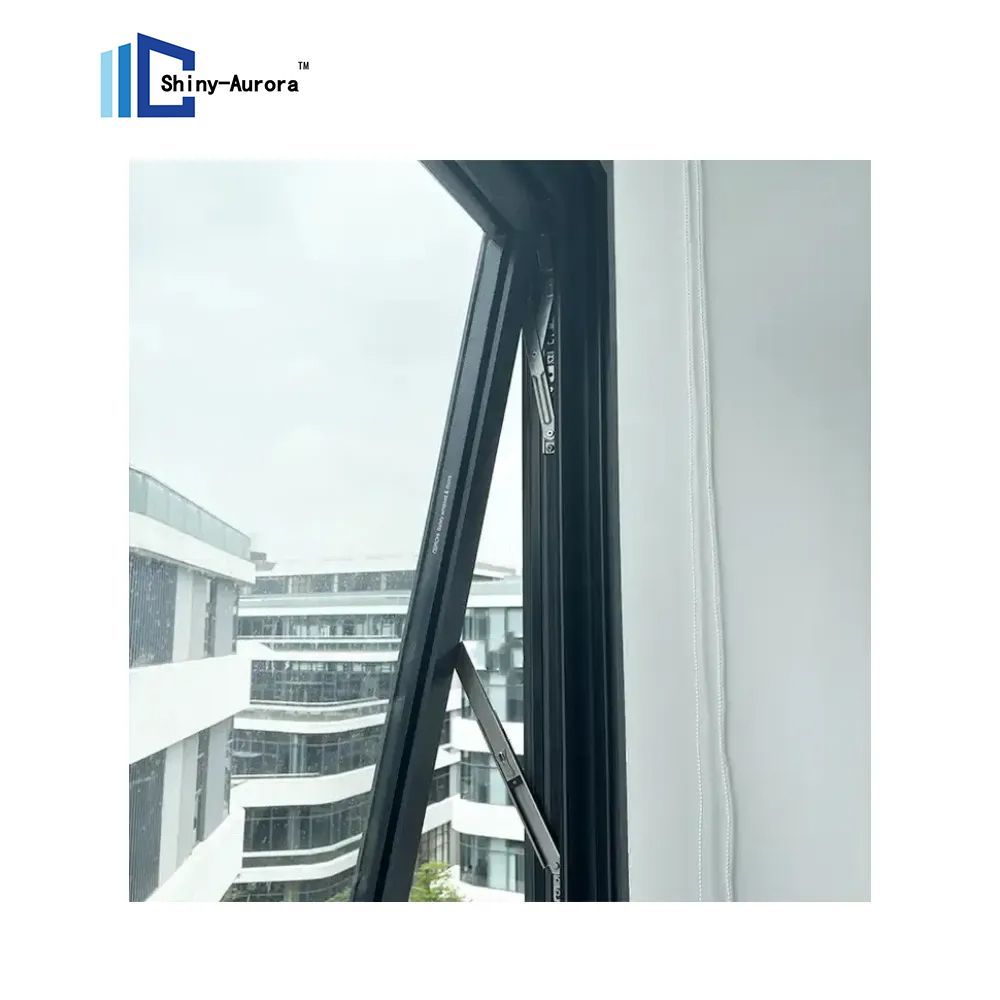 Newest Design Bottom Awning Aluminum Window German Hardware House Windows Aluminum Push out Flip up Awning Window for Balcony