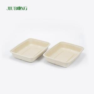 Disposable Sugarcane Food Container Biodegradable Greaseproof Paper OEM ODM