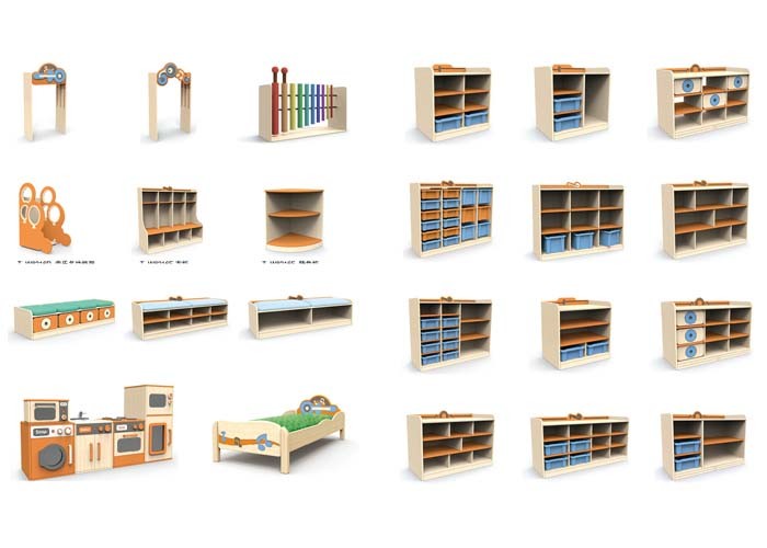 Ergonomic Kindergarten Classroom Tables High Safety Solid One Piece Construction