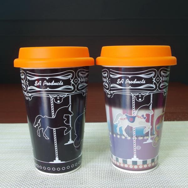 Starbucks tumbler magic porcelain Eco Friendly Mugs with color changing