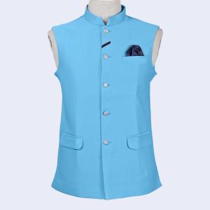 Quality Terry Rayon Custom Tuxedo Suit Mens Stand Collar Waistcoat wholesale