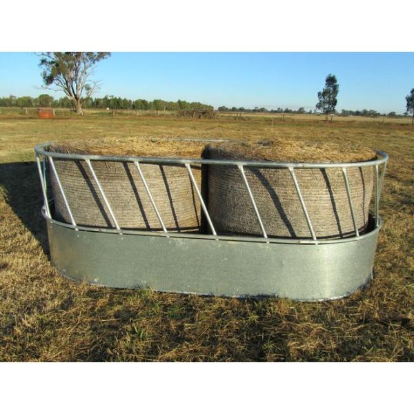 Metal 3.4m Square Round Bale Feeder Square Bale Horse Feeder prevent rusting