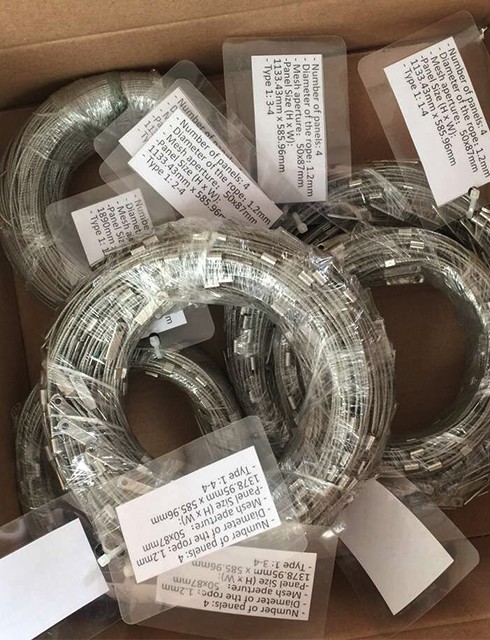 Stainless Steel Wire Rope Mesh x tend mesh AISI 316L zoo mesh