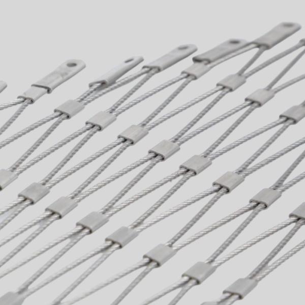 3.0 Mm 38 X 38 Mm Stainless Steel Cable Mesh For Safety Protection