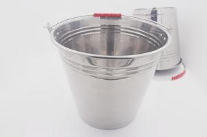 Quality 6L Multipurpose factory sale durable water metal bucket stainless steel ice bucket with handle wholesale