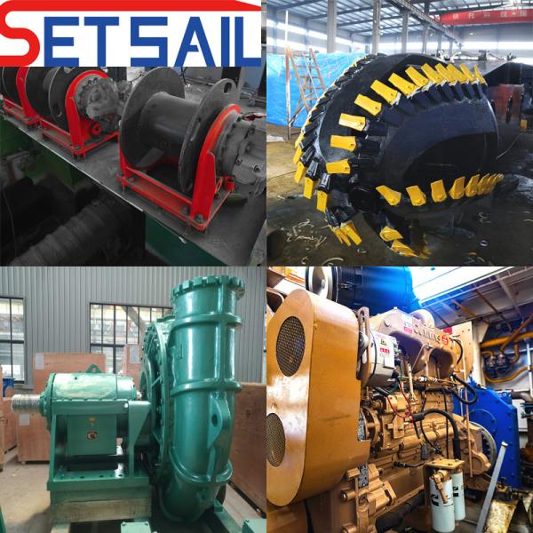 Qh4012 Diesel Engine Hydraulic 12 Inch Cutter Suction Sand Dredger