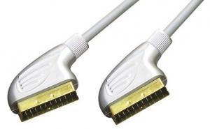 China Scart male cable (metal leads) for DVD TV Set-top box on sale