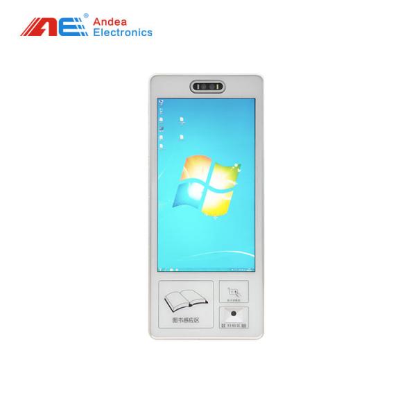 RFID Barcode Scanner With Screen Bookshelf Wall Mount Kiosk For Book Borrow And