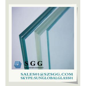 China ultra clear ultra white laminated glass on sale
