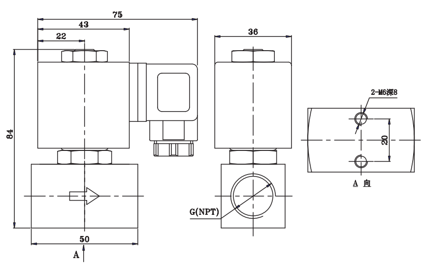 Normally Open Stainless Steel Solenoid Valve 1/4 3/8 1/2 Inch 24VDC 220VAC