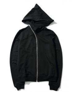 Quality Low Minimum Clothing Manufacturer Unisex Hoodies Fleece Full - Zip Sweatshirt With Cotton / Polyester wholesale
