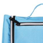 Sky Blue Canvas Ladies Makeup Case Women Toiletries Bag